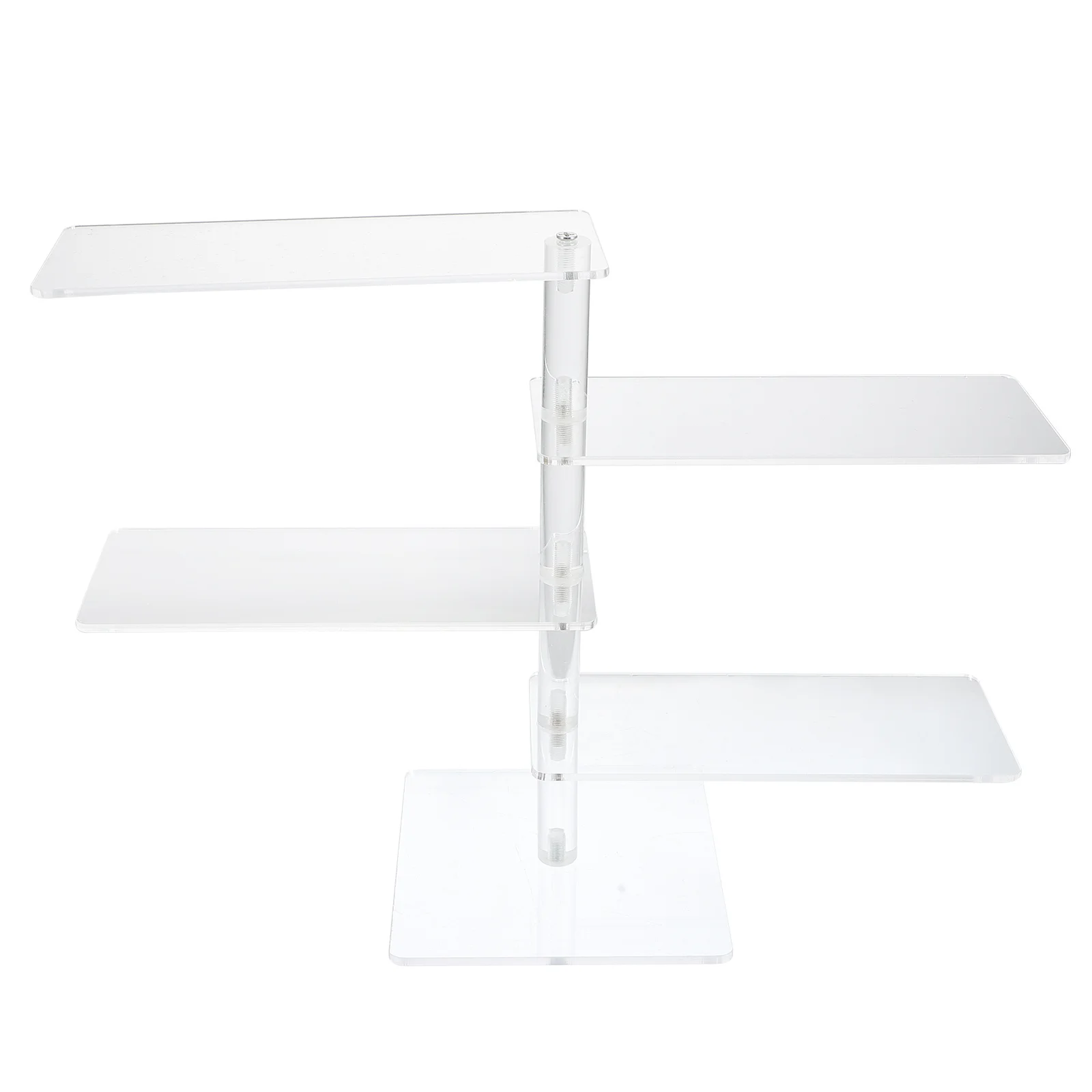 

Clear Acrylic 4-Layer Display Rack Sunglasses Eyeglasses Holder Transparent Stand 4-Tier Riser For Home Or Retail Use Glasses