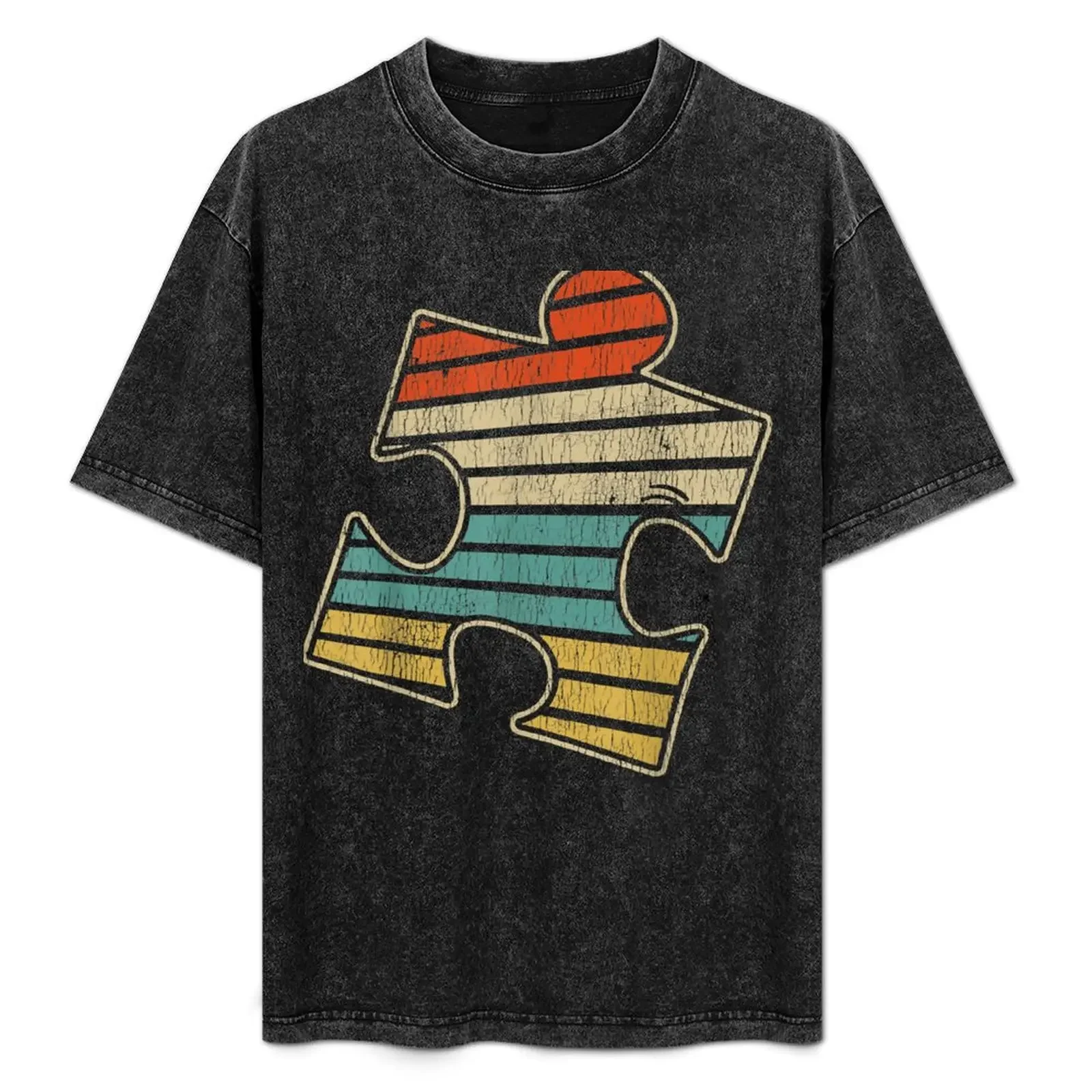 

Retro Vintage 70s 80s Autistic Kids Support Autism Awareness T-Shirt Light Athletic Short Sleeve Tee Shirt