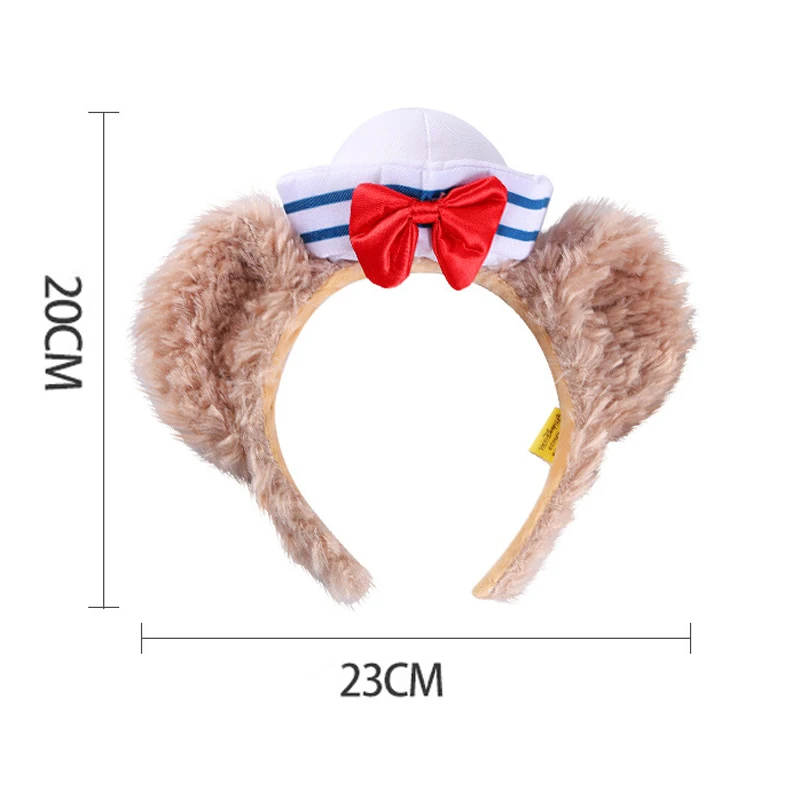 Brand original Christmas Daffy Bear Navy ShellieMay Headband Plush 3D Ears Hair Hoop Hairband Party Headwear Girl Toy Gifts