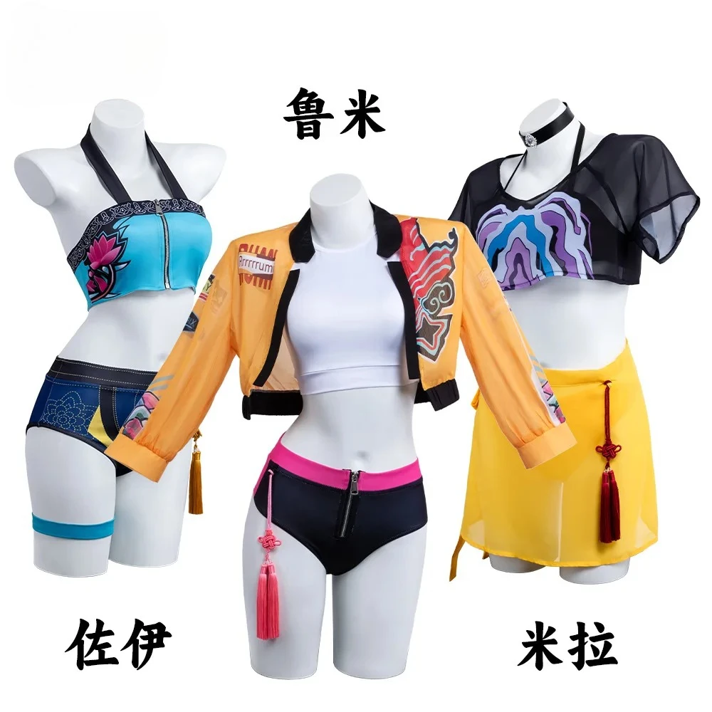 

Swimsuit Kpop Witch Hunt Group Zoe Cosplay Costume Mira Cosplay Costume Swimsuit Rumi Bikini Cosplay Costume
