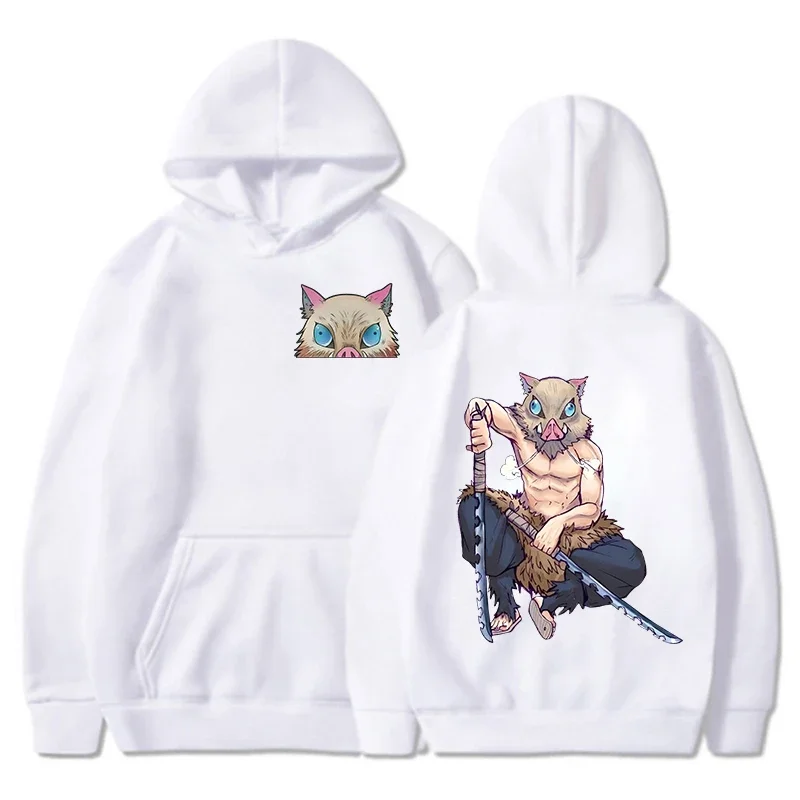 Autumn and Winter Men's Cotton Cartoon Printed Hoodie Fashion Large Street Long Sleeve Casual Breathable Hoodie