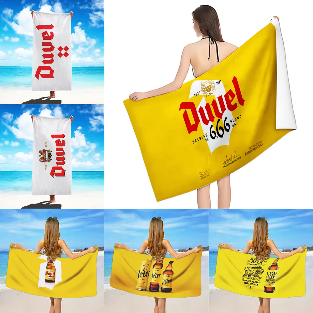 D-DuvelS Beach Towel Microfiber Sand Free Quick Dry Soft Sandproof Pool Towels Gift for B-BeerS Women Travel Gym Shower Camping