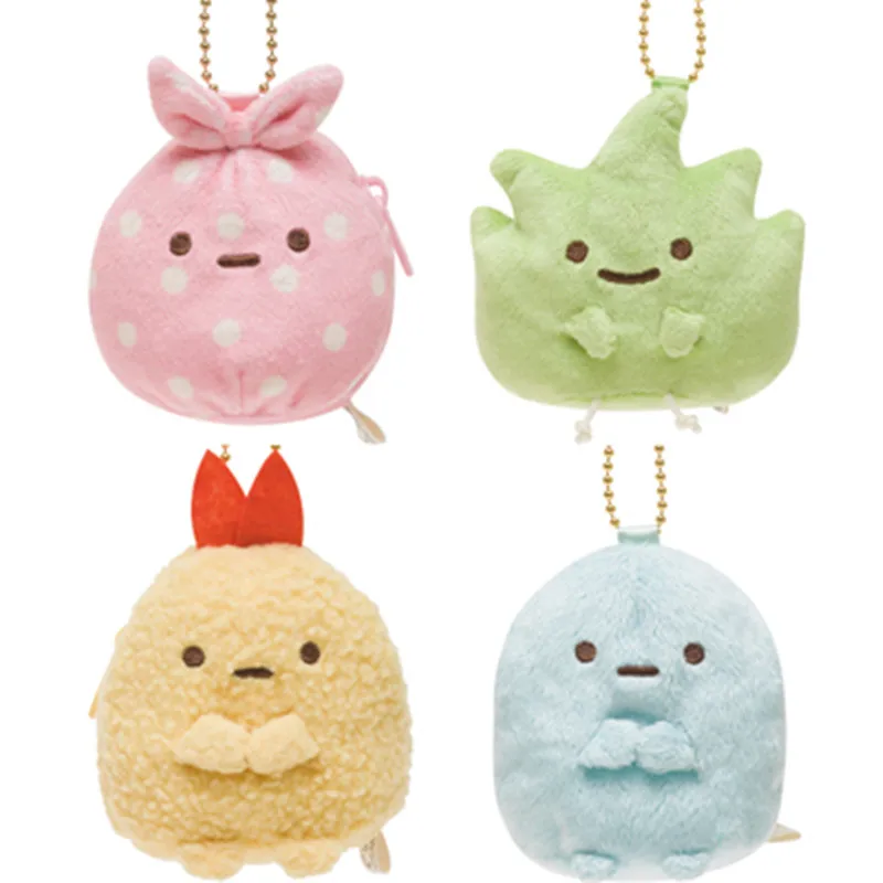 Cute Sumikko Gurashi Plush Coin Purse Keychain Wallet Women Anime Kawaii Coin Case Mini Small Coin Holder Pouch Money Bag