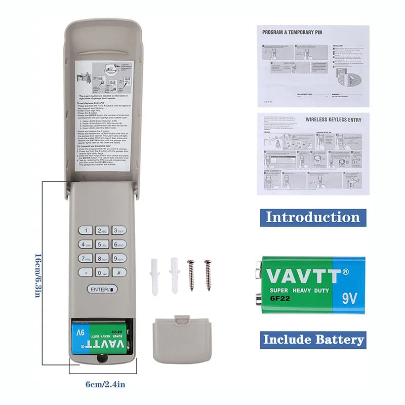 877MAX-mando a distancia inalámbrico para puerta de garaje, botones de aprendizaje, 315MHz, 390MHz, para rojo, amarillo, Morado, verde y naranja