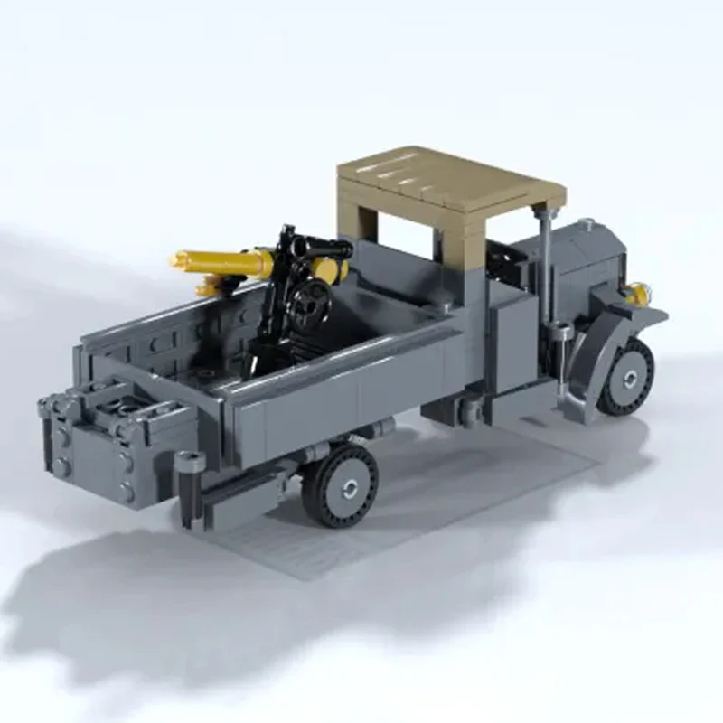 qwere Type J Military Lorry Model MOC Building Bricks War Equipment Modular Technology Gifts Holiday Assemble Children Toys Suit
