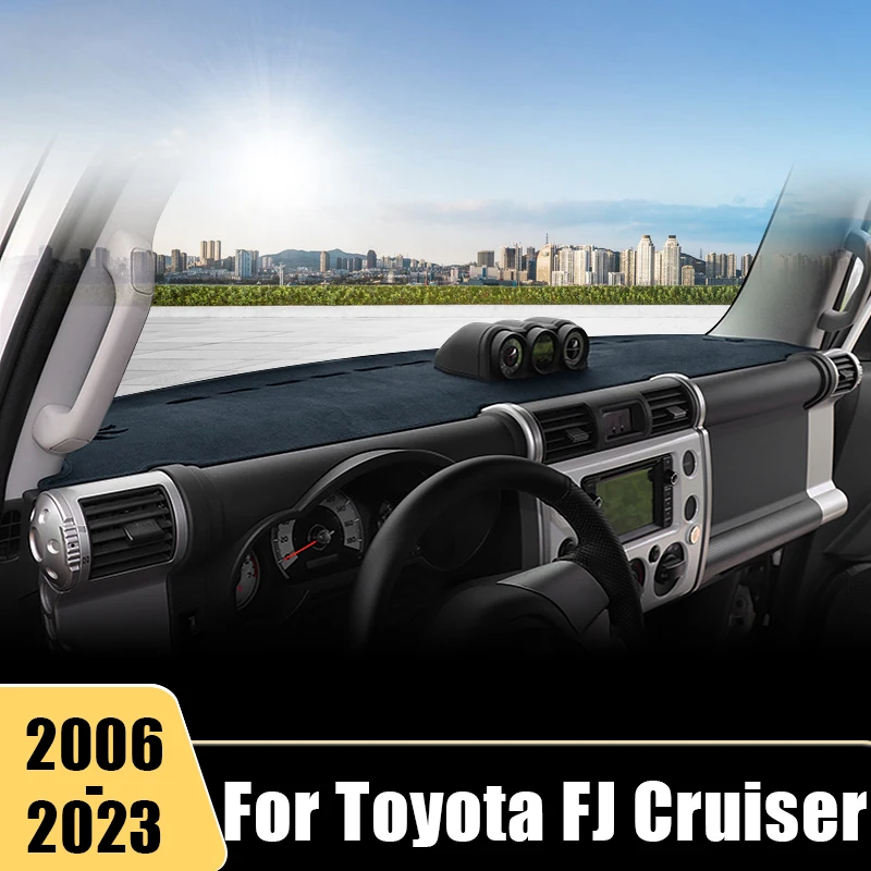 

Car Dashboard Cover Avoid Light Mats For Toyota FJ Cruiser GSJ10 2006-2021 2022 2023 Anti-UV Non-slip Pad Protector Accessories