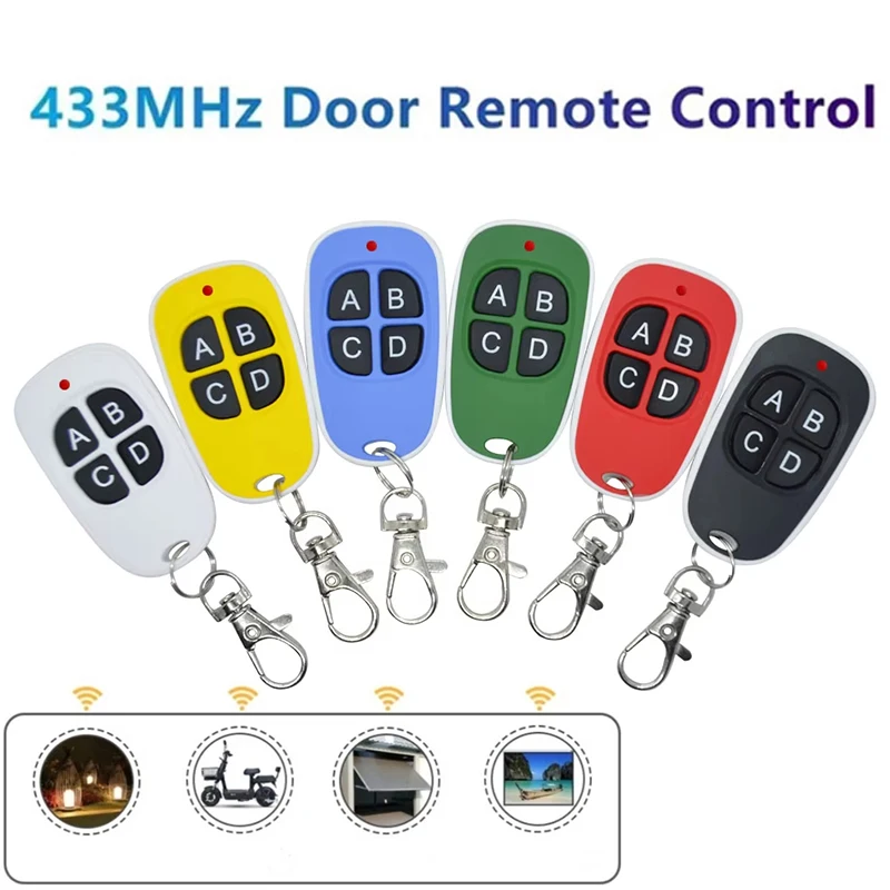 Universal 433 MHz Remote Control 433mhz Remote Control Copy Code 4 Key Wireless Transmitter Duplicator Clone For Electric Garage