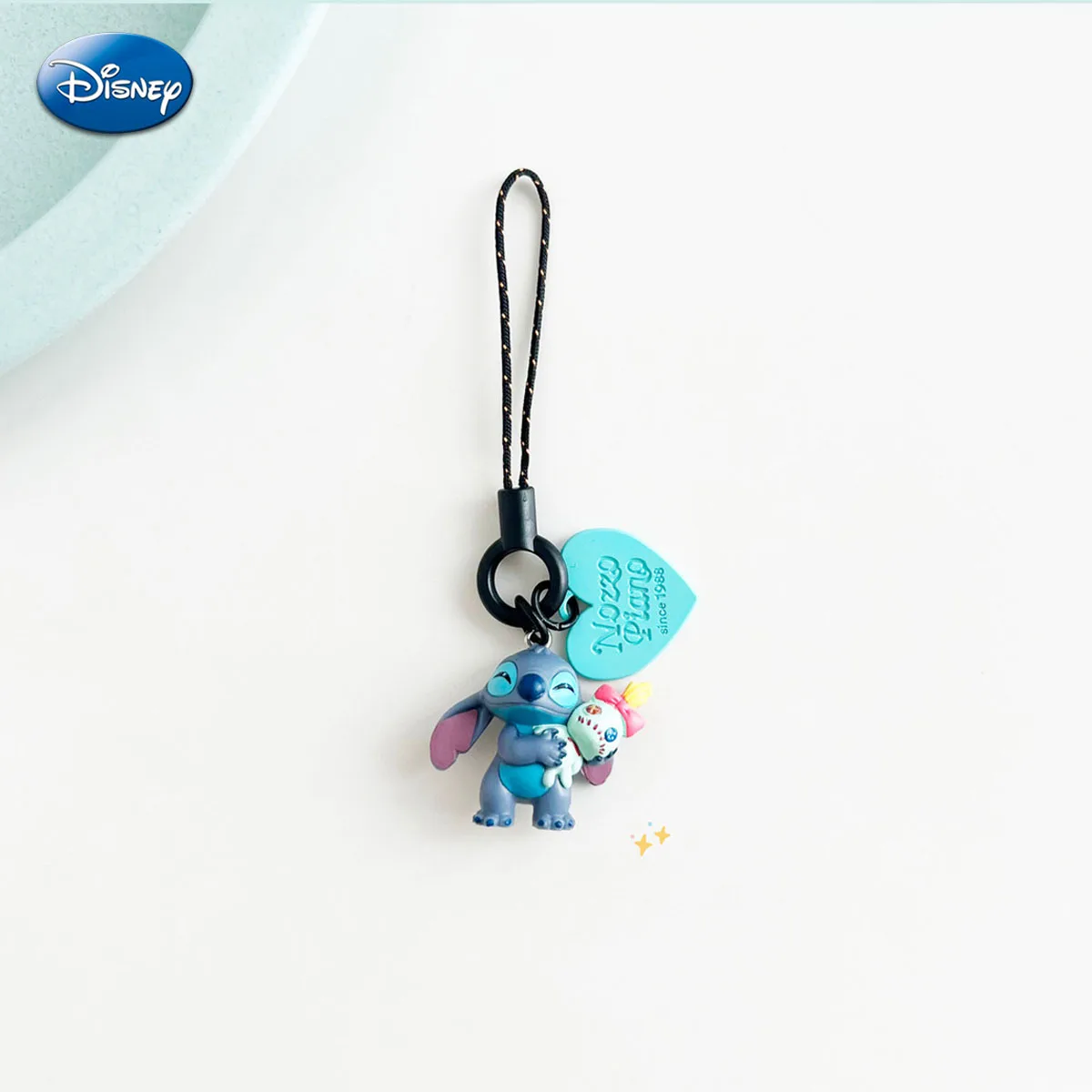 Anime Lilo and Stitch Keychain Kawaii Phone Case Rope Earphone Pendant Cartoon Stitch Key Chain Backpack Decor Keyring Kid Gifts