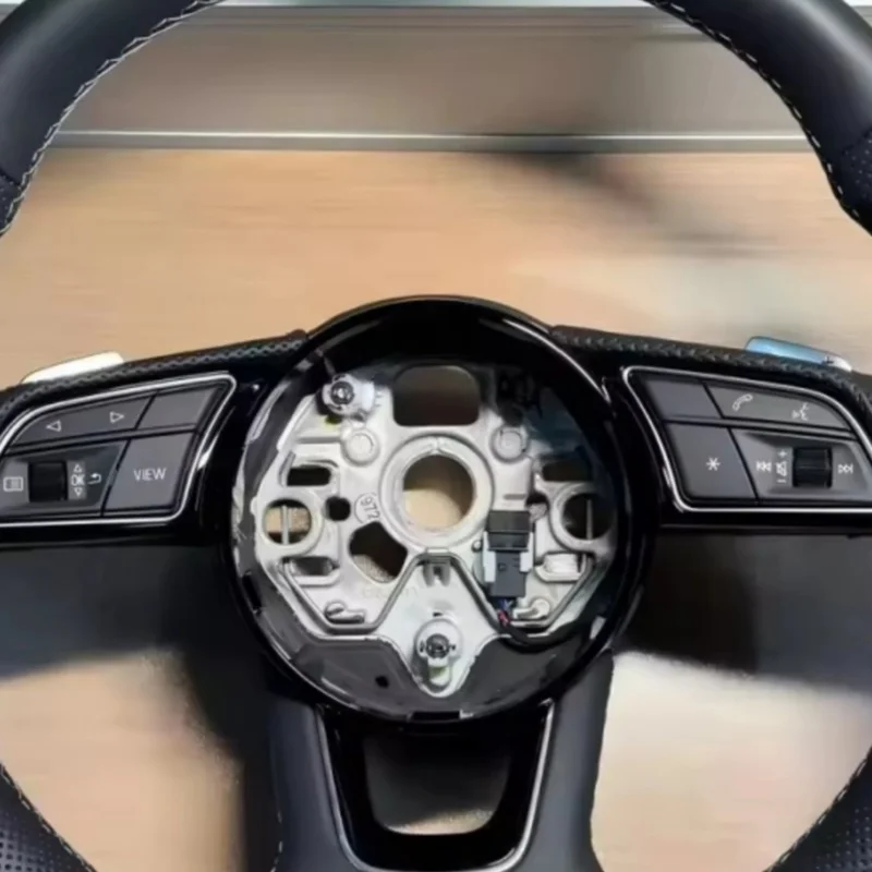 Customized Leather Car Steering Wheel For Audi R8 TT Mk2 Mk3 B8 RS TTS TTRs RS3 RS6 RS4 RS5 RS7 A3 A4 A5 C6 A7 A8 Steering Wheel - view 2