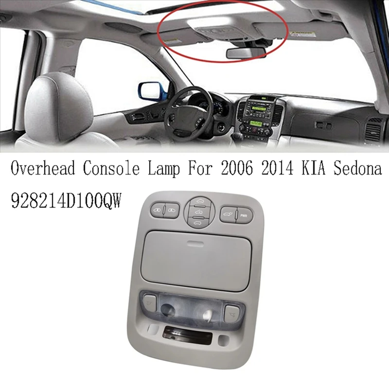 928214D100QW Roof Reading Light Assembly Overhead Console Lamp For KIA Sedona 2006-2014 Ceiling Light