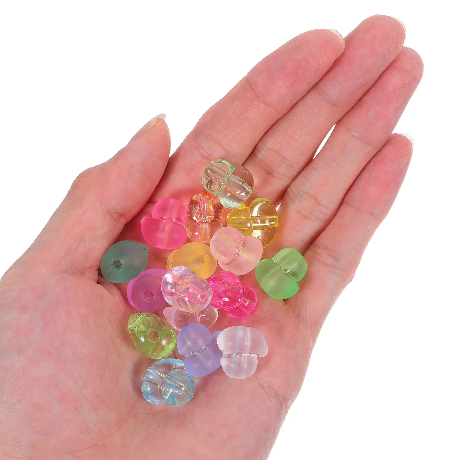 

100Pcs Cute Acrylic Duck Beads Round Hole Smooth Finish Vibrant Colors for Jewelry Making Bracelets Necklaces Earrings Keychains