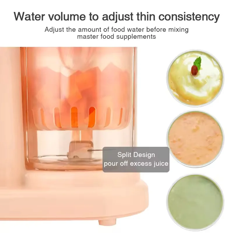 Baby Food Maker Supplementary Food Processor Kids Food Mill Steaming Stirring Warming Cooking Machine