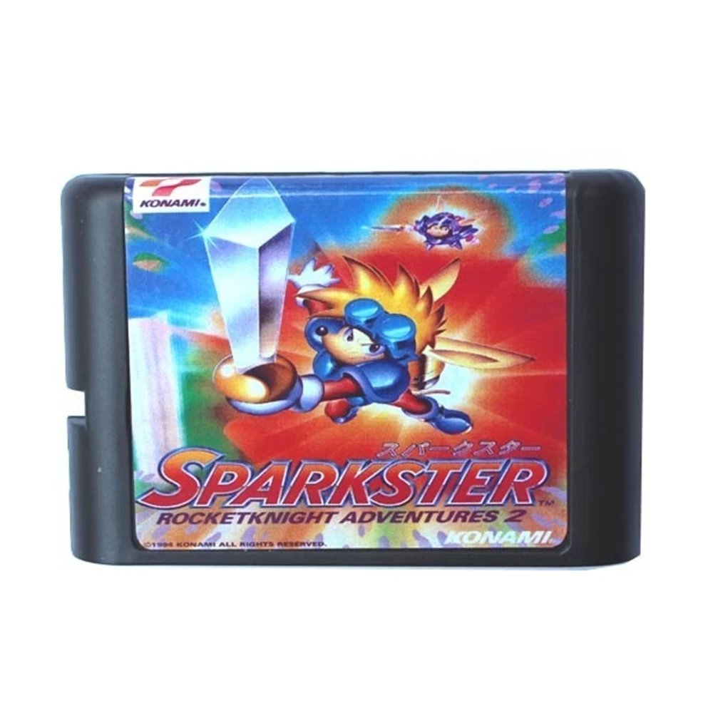 Sparkster Rocketknight Adventures 2 16 bit MD Game Card For Sega Mega Drive For Genesis