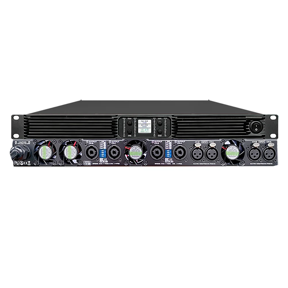 ShennDare 4x2800W Audio amplificatore di potenza professionale 4 canali 1U Subwoofer amplificatore classe D Line Array altoparlante preamplificatore