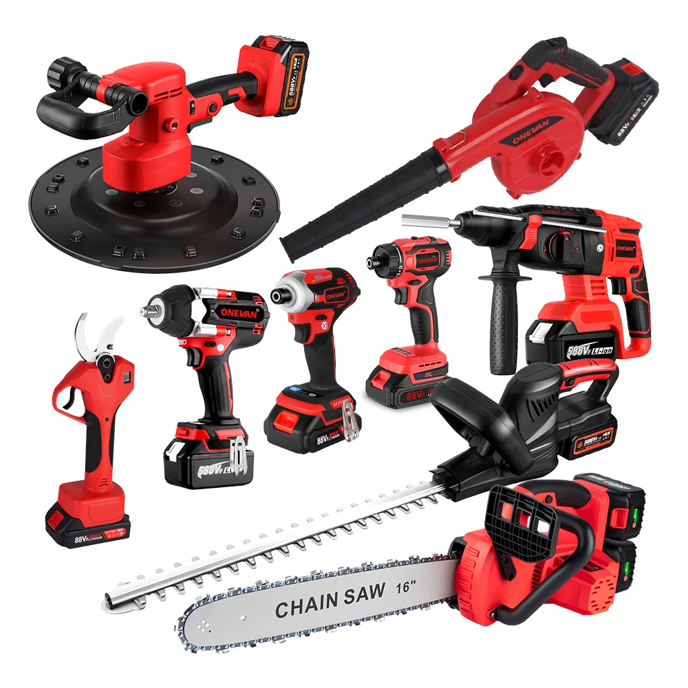 

ONEVAN Аккумуляторная батарея Крутящий момент Бесщеточная ударная отвертка Беспроводная портативная дрель-шуруповерт Инструменты для водителя Набор двигателей