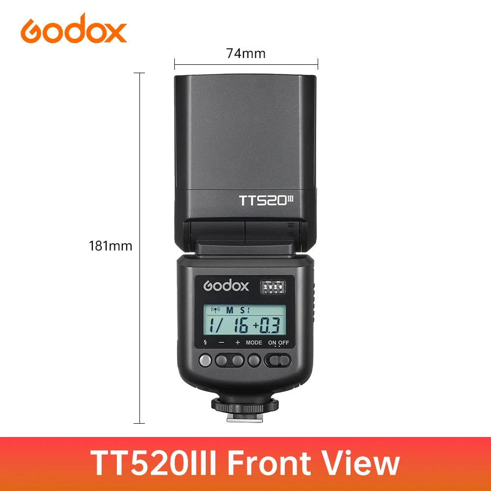Godox TT520III Speedlight with RT-16 Trigger product image