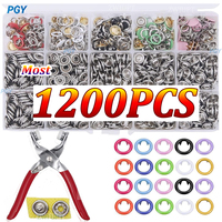 400-1200PCS Plier Tool Metal Snap DIY Craft Supplies Sewing Button Thickened Snap Fastener Kit  for Installing Sewing Bag Clothe