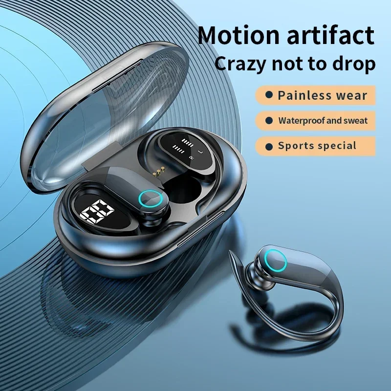 Bluetooth Earphones Wireless Earbud Low Latency True Wireless Headphones With Mic Noise Reduction Earhooks Headset New