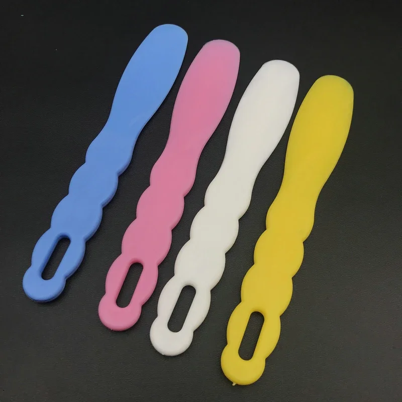 

4pcs Dental Alginate Assorted Lab Plastic Mixing knife Cement Powder Mold Mixing Spatula For Impression Material tool