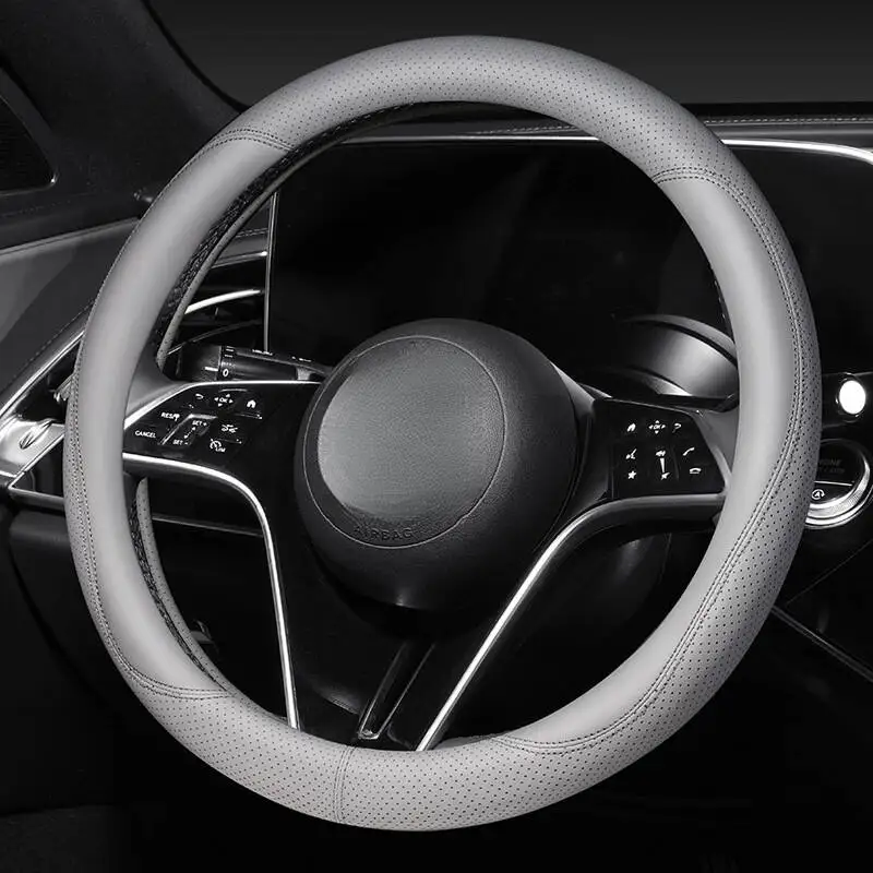 غطاء عجلة قيادة السيارة قابل للتنفس لسيارة Mercedes-benz C-class لنماذج Renault Triber 2010-2024 والمزيد 38cm15in #2