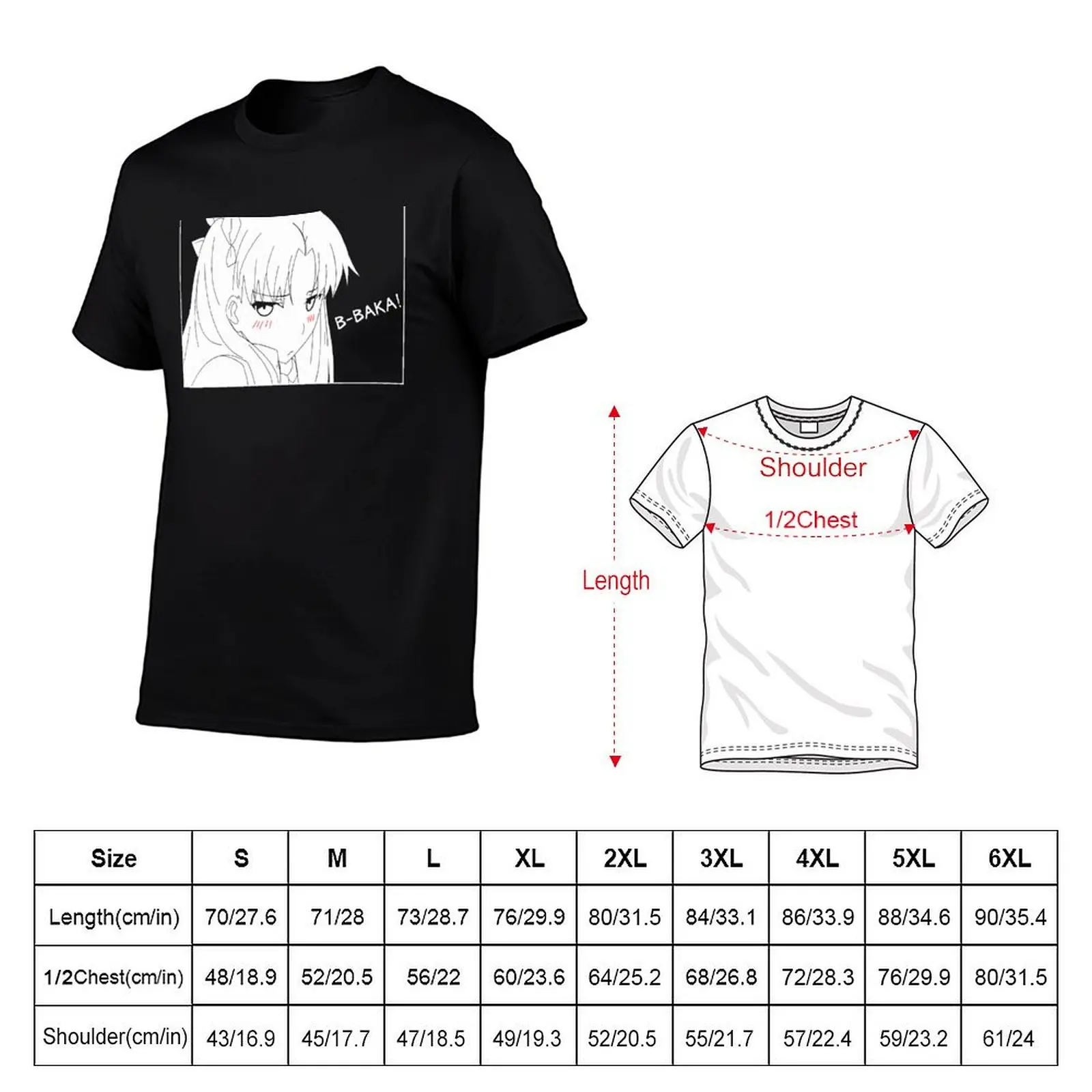 Tohsaka Rin Baka, Anime Girl Cute, Anime Girl Baka, Tsundere Anime Girl T-Shirt Summer Holiday T-Shirt