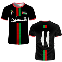 2025 New Palestine Football T-shirts Summer  Men's And Women Palestinian Jersey Gaza Kid's Tees Gifts Wholesale Unisex T Shirt