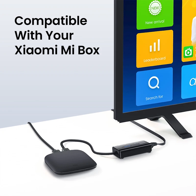 Адаптер UGREEN USB Ethernet 1000 Мбит/с USB 100/2,0 RJ45 концентратор для ноутбука ПК Xiaomi Mi Box S Nintendo сетевая карта USB Lan