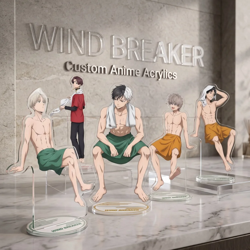 Wind Breaker Anime Acrylic Stand Keychain Sakura Umemiya Suo Togame Kaji Desktop Decor 2026 New