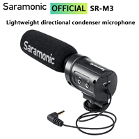 Saramonic SR-M3 Professional Condenser On-camera Shotgun Microphone for DSLR Cameras Camcorders Youtube Recording Live Streaming