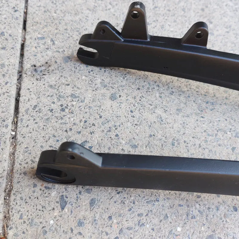 20 Zoll Scheibenbremsen-Vorderradgabel aus Aluminiumlegierung, starre Gabel, 406 Faltrad, Lithium-betriebene Fahrradgabel, zahnlos, 28,6 mm, 100 mm Gabel – Detail 18