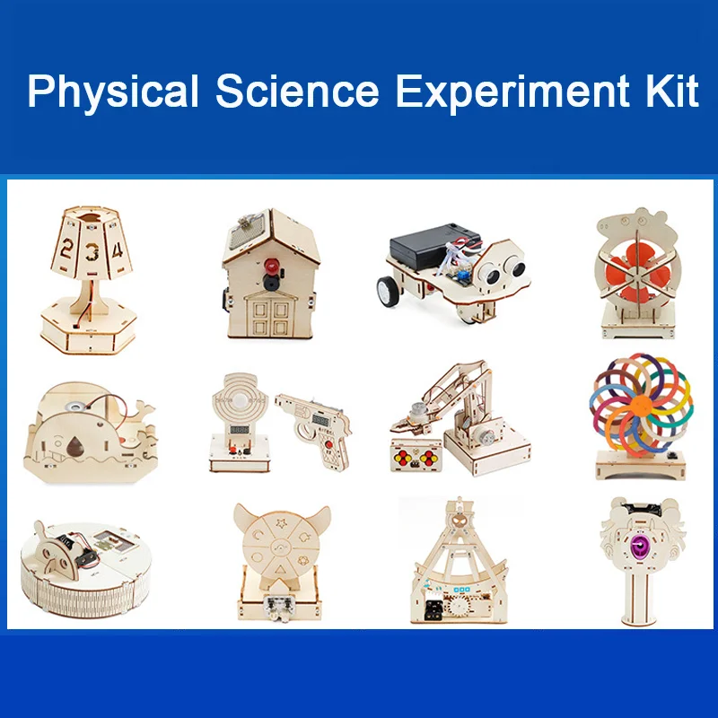 New Science Toys STEM Projects Kits 3D Assemble Physical Smart Model Wood Puzzle Toy Educational Scientific Experiment Kit