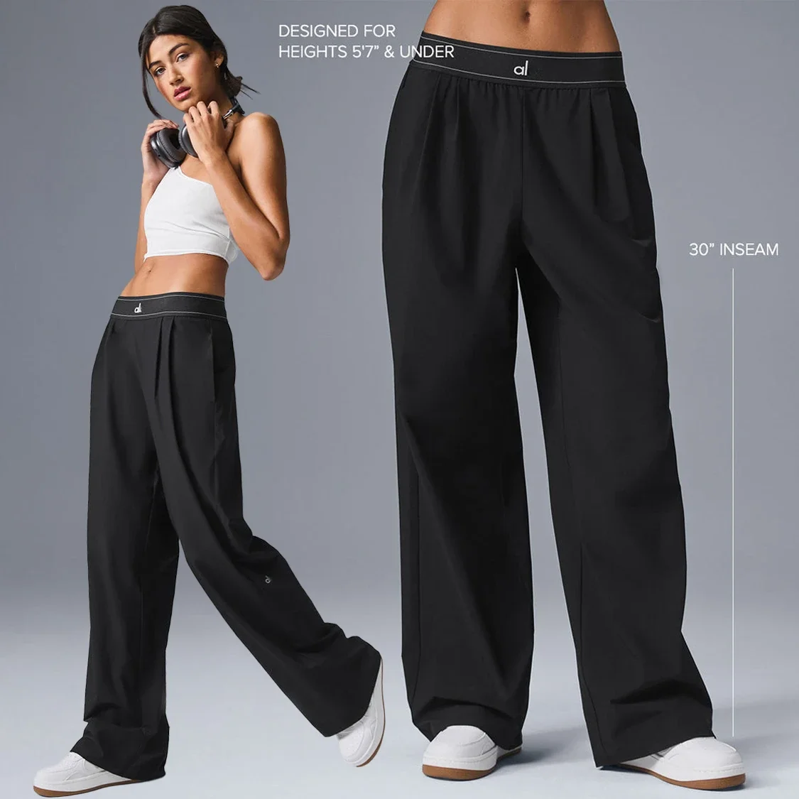 Al Sweatpants النساء بانت الترفيه في الهواء الطلق تسلق الجبال الرياضة عالية الخصر مستقيم مرونة السراويل مريحة فضفاضة اليوغا السراويل