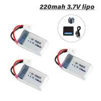 3.7v lipo Battery with charger For H36 E010 E010C E011 E013 F36 NH010 RC 3.7 v 200mah battery Quadcopter Spare parts