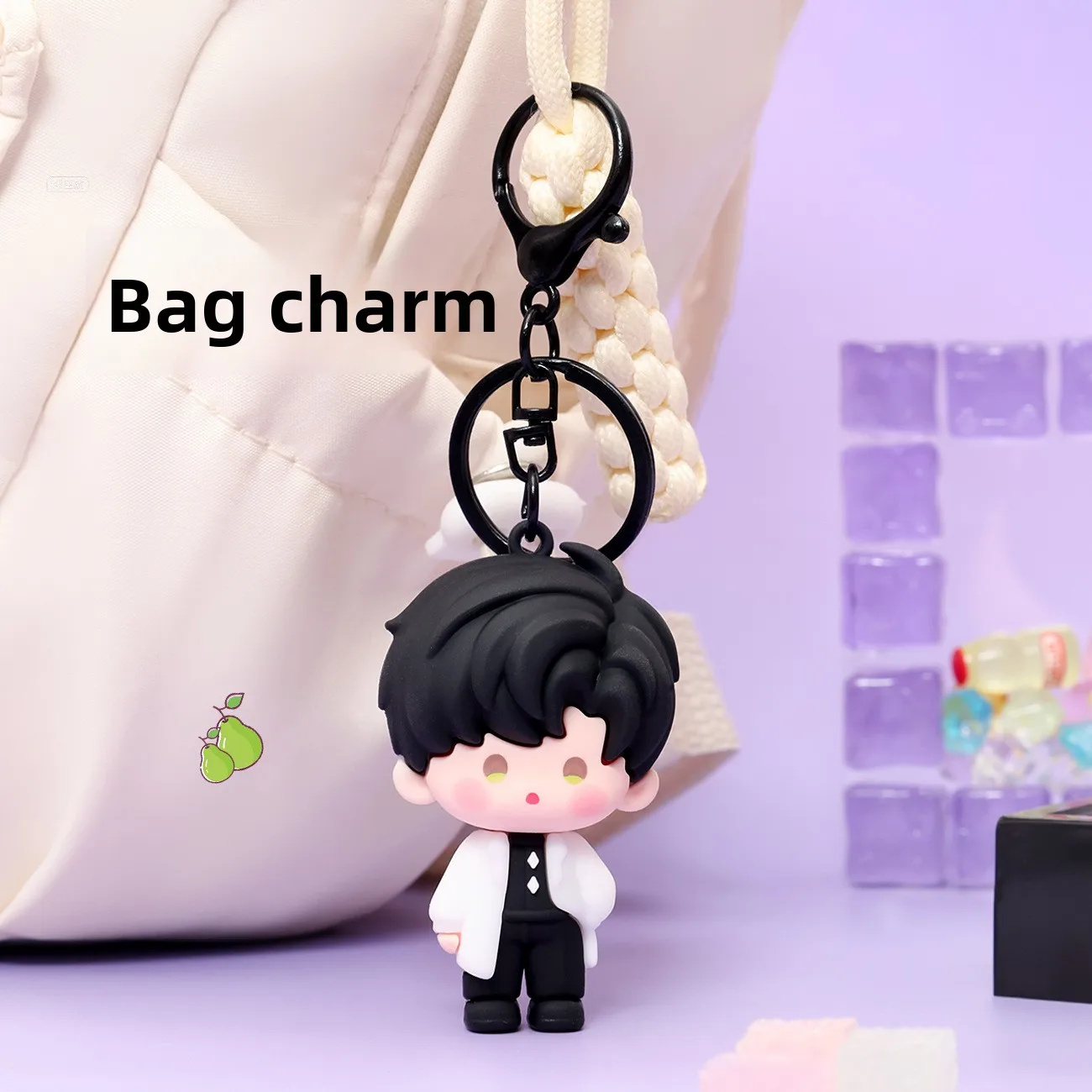 Cute Love and Deepspace Chibi PVC Keychain Bag Charm Kawaii Otome Healing Gift for Boys Girls Fans Toy Figure Ornament Accessory view 3