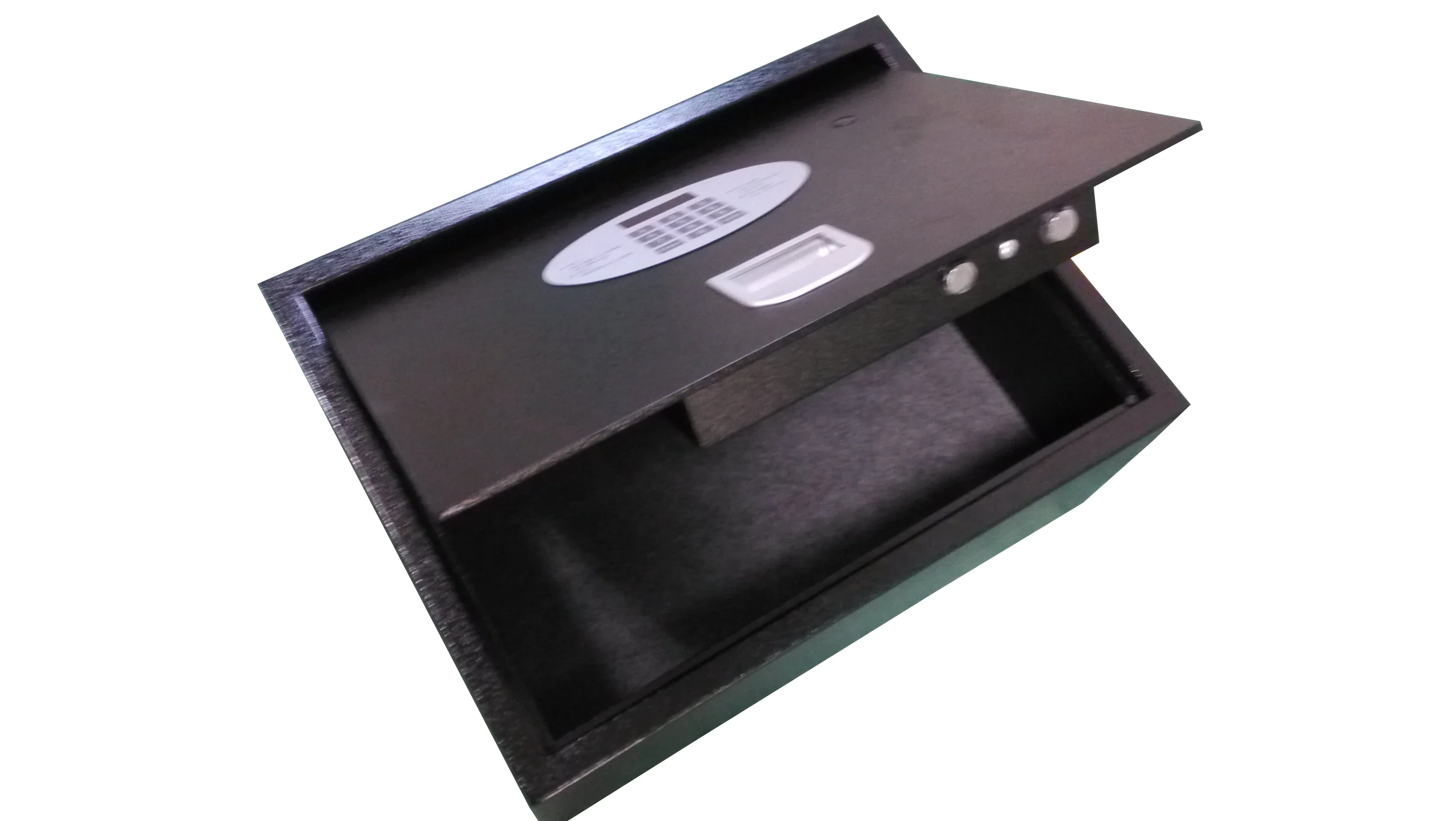 for Open Top Electronic Safe Deposit Box Digital Lock for Hotel Hotel Hydraulic Type Digital Mini Fireproof Safe Box Black 2MM