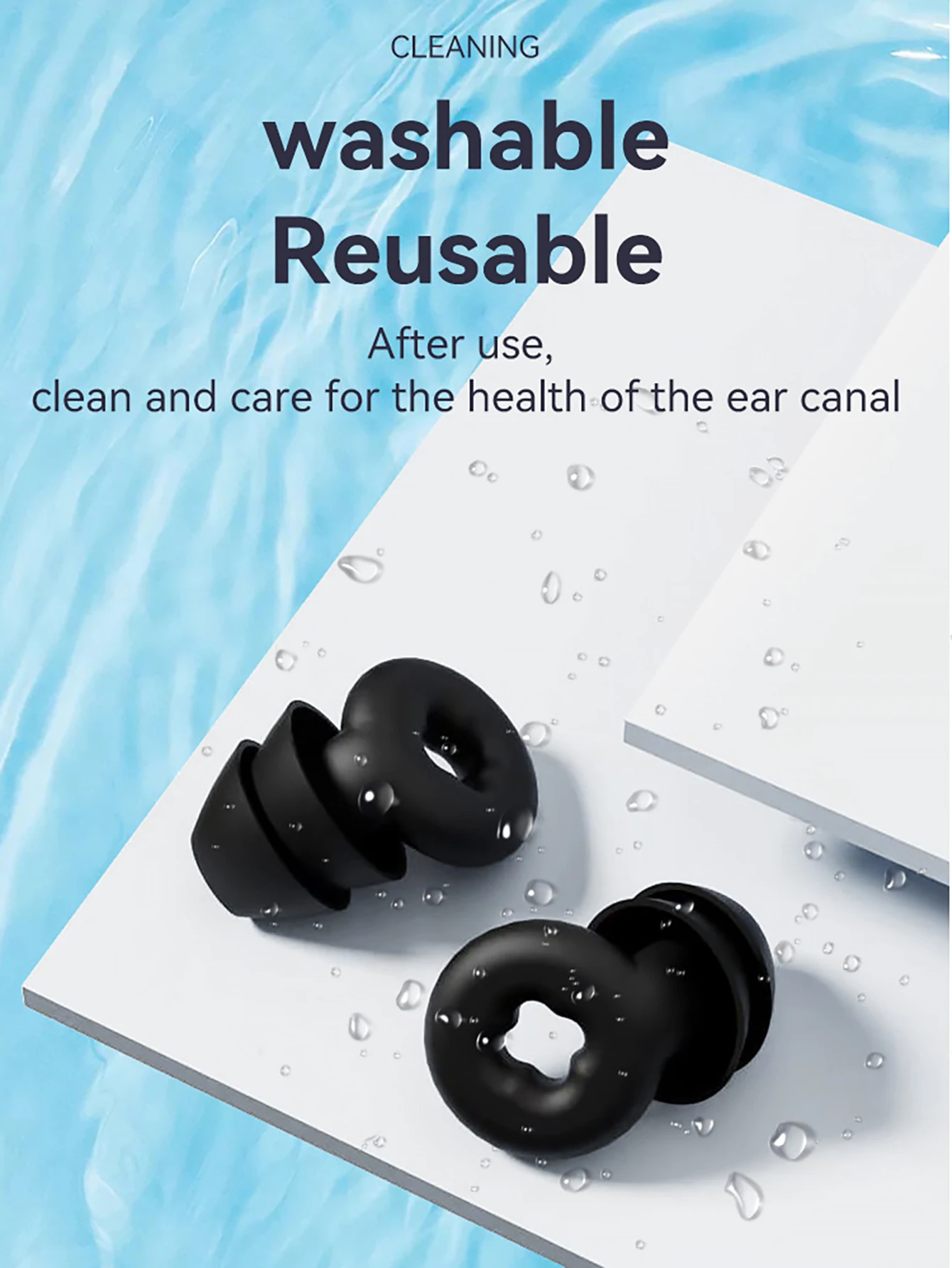 New silicone noise reducing earplugs for sports, swimming, waterproof, sleeping, silent, comfortable for students, hearing prote