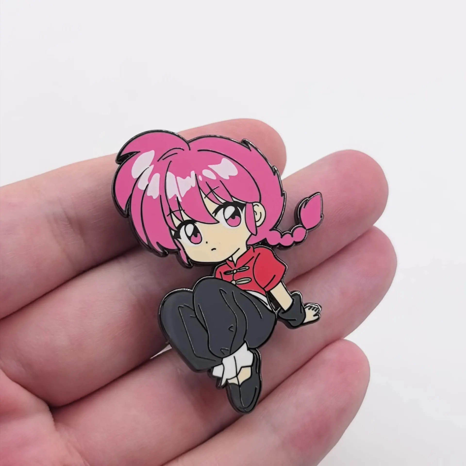 Ranma ½ Metal Badge Anime Peripheral Ranma Brooch Pins Clothing Accessories