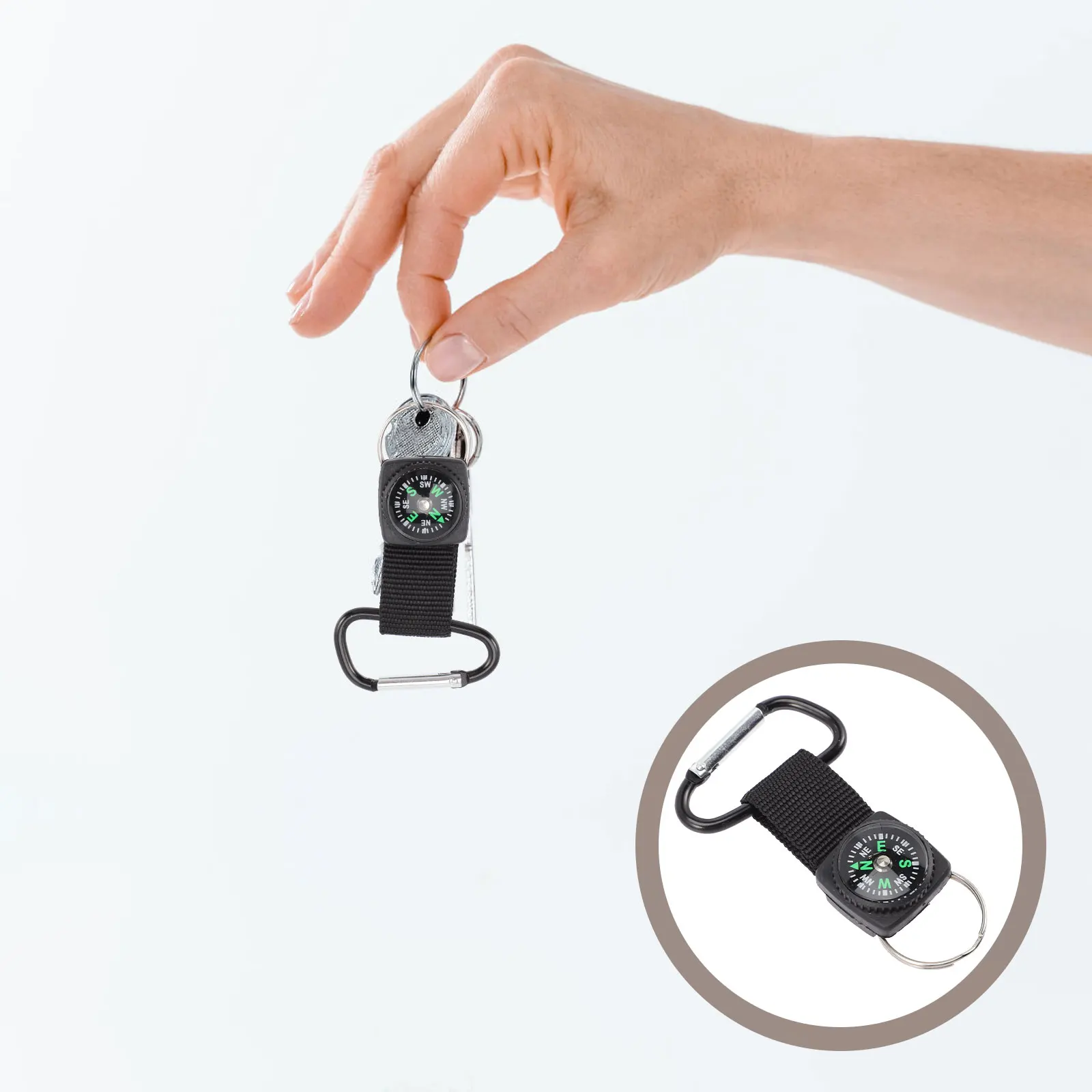 

18pcs Compass Keychain For s Aluminum Alloy Keychains Bulk Camping Party Favors Stocking Stuffers