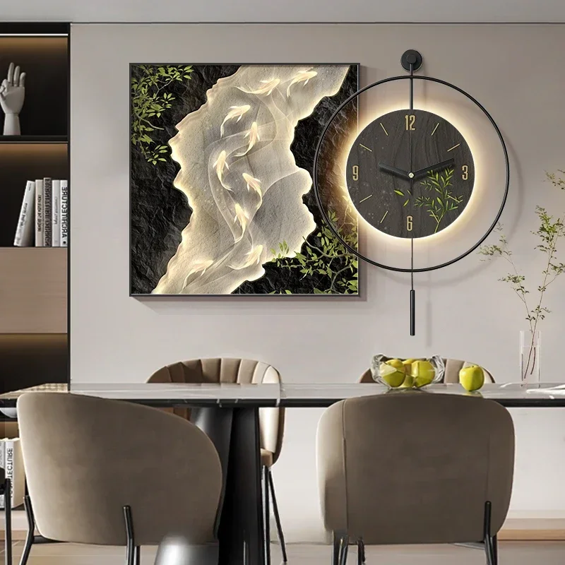 Led Art Mural Clock Wall Unique Luxury Fashion Silent Simple Restaurant Wall Watch Nordic Orologio Da Parete Room Decorations