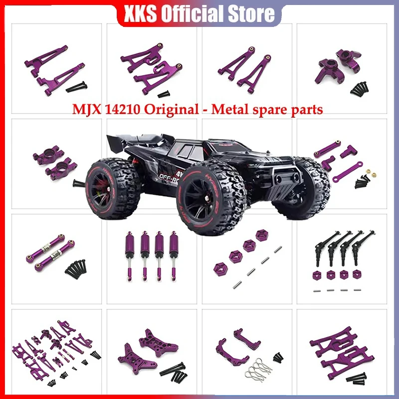 

Mjx Hyper Go 1/14 14210 14209 Upgrade Parts Metal Steering Cup Rear Wheel Seat Front and For Rc Car CNC Aluminum Accessories