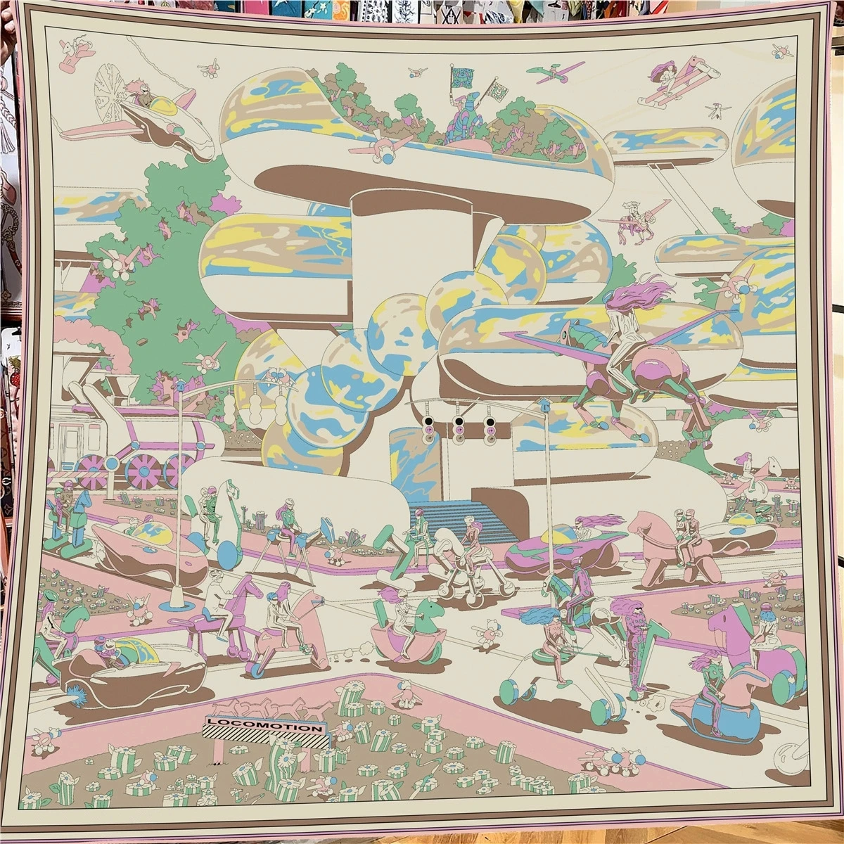 Elegante sciarpa di lana di seta di grandi dimensioni di marca di lusso 130 * 130 cm donna calda sciarpa quadrata autunno inverno e scialle