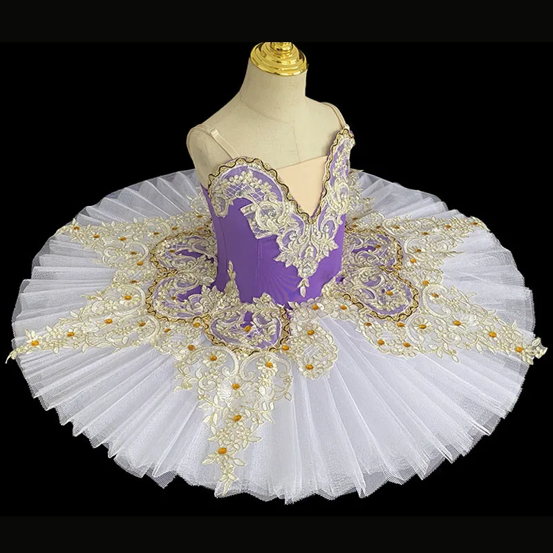 2022 großhandel Professionelle Ballett Tutu Erwachsene Kind Blume Ballett Kleid Für Mädchen Kinder Trikot Ballerina Kleid Frauen Dance Tragen