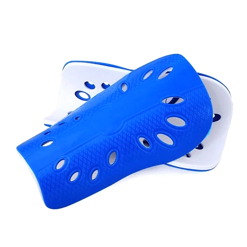 Plastic Futebol Shin Pads para crianças e adultos, guarda futebol, protetor de perna, engrenagem protetora, respirável Shin Guard, 1 par