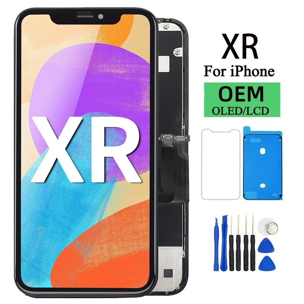 

OEM Pantalla for iphone XR LCD Display Touch Screen Digitizer Assembly for iPhone XR LCD Replacement With 3D Touch