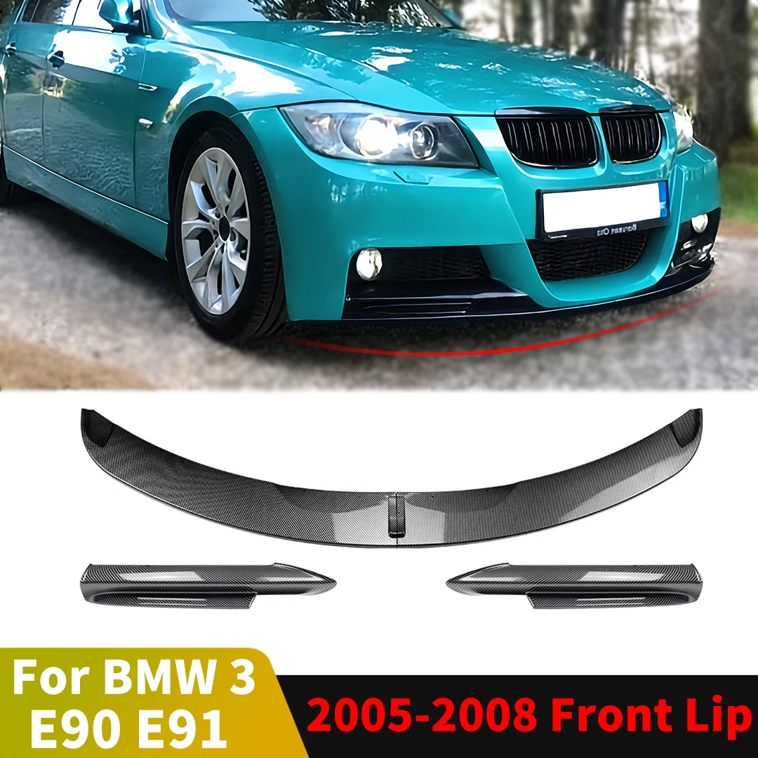 

M Sport Front Bumper Lip For BMW 3 Series E90 E91 Chin 2005 2006 2007 2008 Splitter Air Dam Protector Trim Tuning