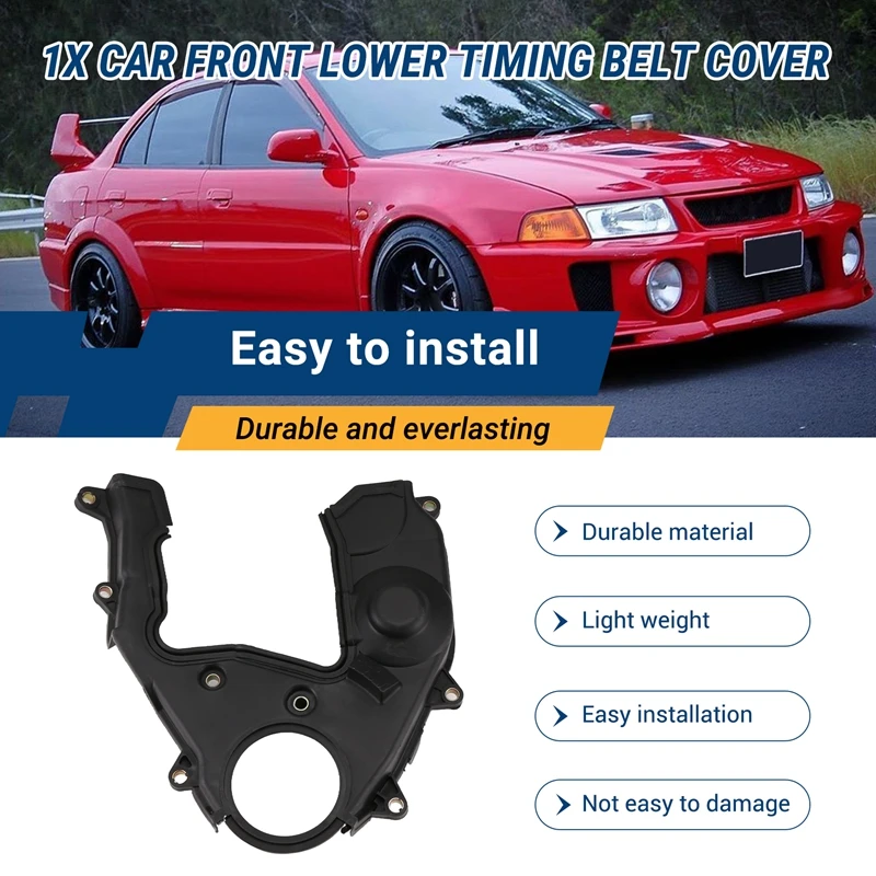 Car Front Lower Timing Belt Cover MD372750 For Mitsubishi Mirage Lancer 2001-2007 Timing Belt Accessories