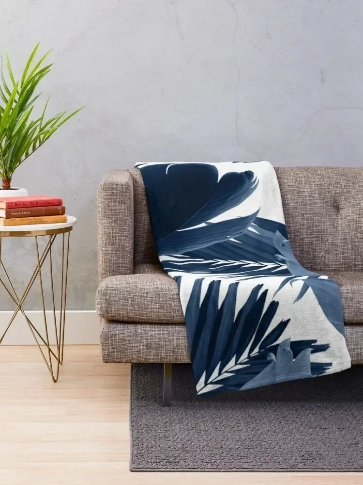 Jungle Leaves Finesse #3 #tropical #decor #art Throw Blanket Bed covers Baby funny gift Thermals For Travel Blankets