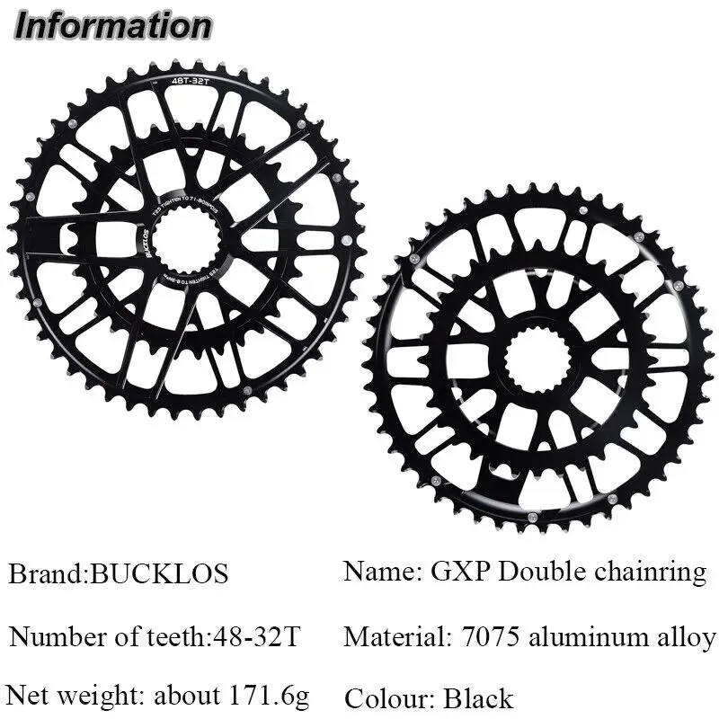 BUCKLOS Direct Mount Chainring for SHIMANO Road Bike Chainring 48-32T 50T Single Double Speed Folding Bicycle Chainwheel view 2