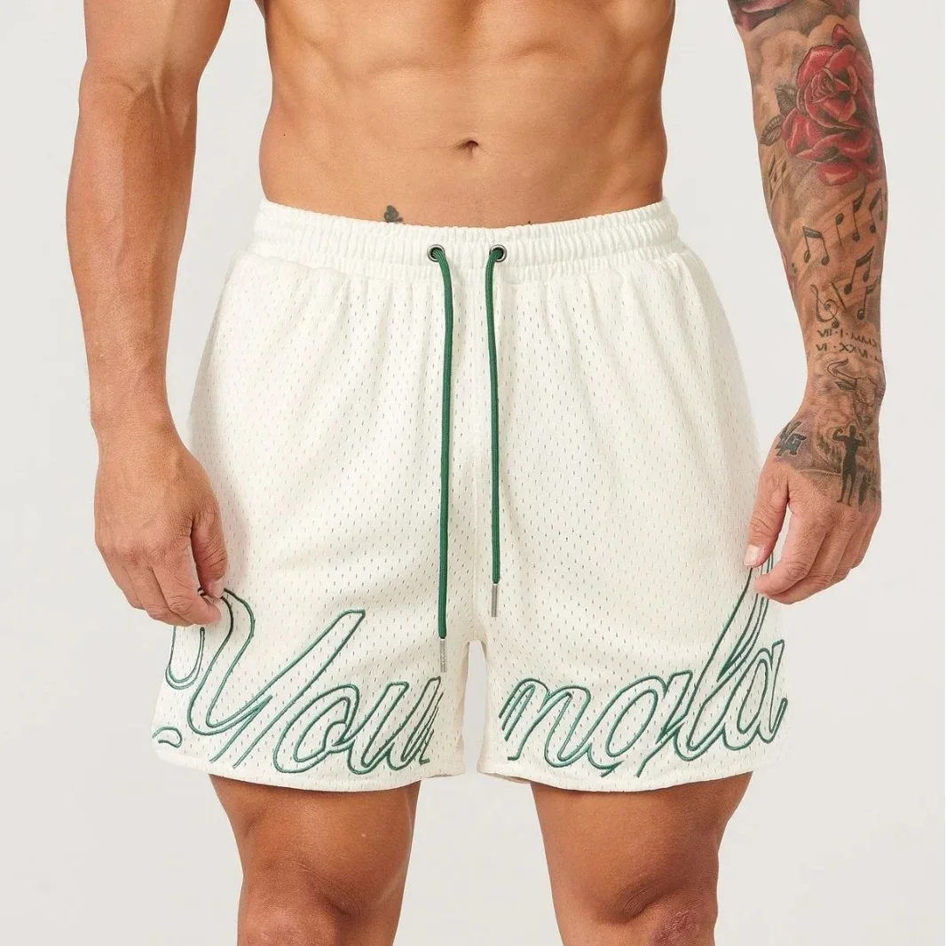 YOUNGLA American summer new men's shorts sports fitness casual beach pants outdoor running training shorts