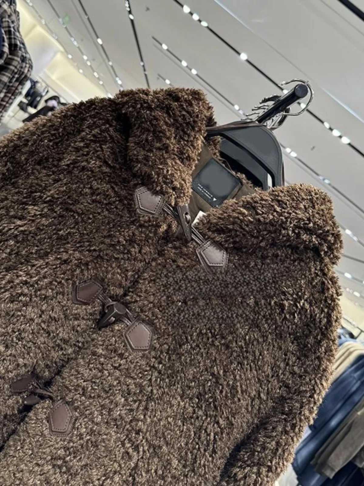 Chaqueta Corta de Moda para Mujer, Otoño Invierno, Nueva Colección URCACHE, con Decoración de Nudo de Cuerda, Efecto Piel, Ma...